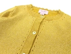 Noa Noa Miniature cardigan ochre yellow glitter